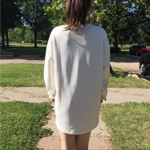 NWT Zara sporty dress hoodie sweatshirt white